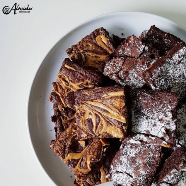 Double Choc Brownie Platter